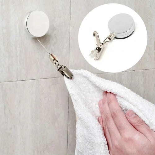 Retractable Towel Holder Clips