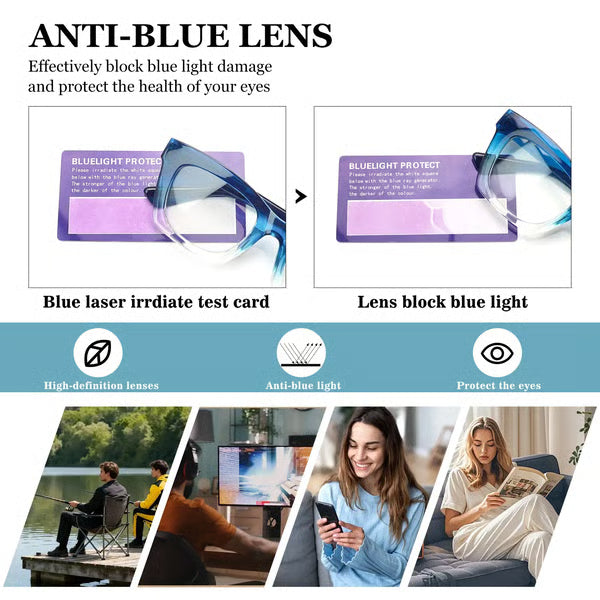👓Anti Blue Light Glasses Set 4 Pairs Oprah Style Unisex Reading Glasses