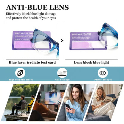 👓Anti Blue Light Glasses Set 4 Pairs Oprah Style Unisex Reading Glasses