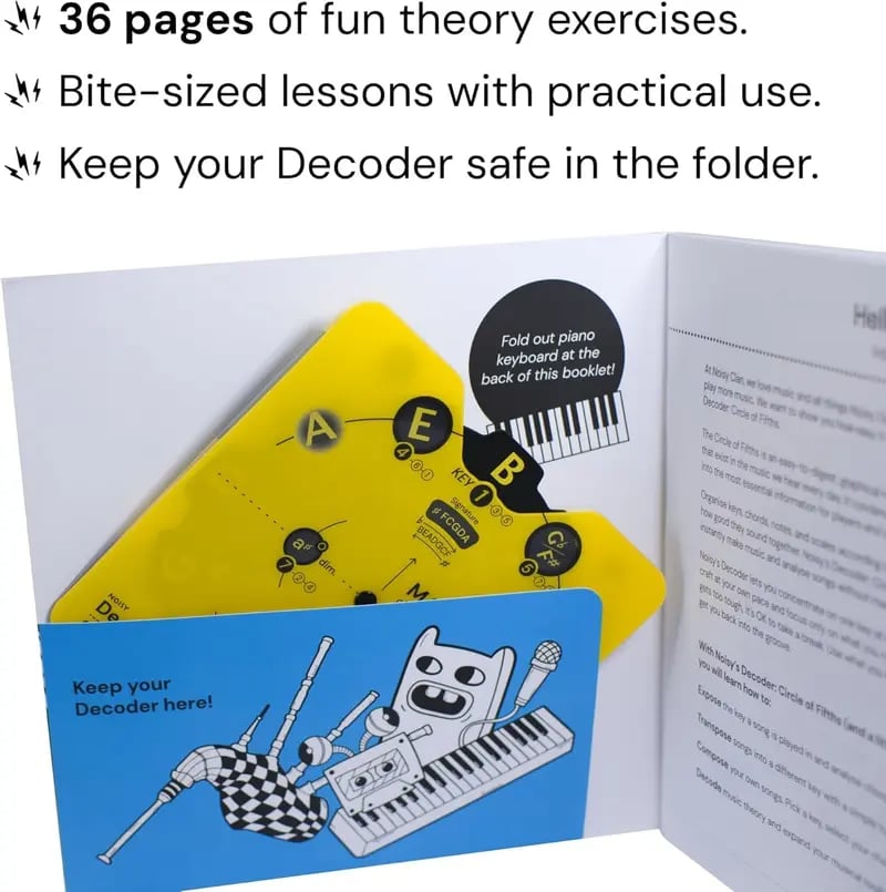 🔥Last Day 50% OFF - 🎵Circle of Fifths Music Theory Decoder Set