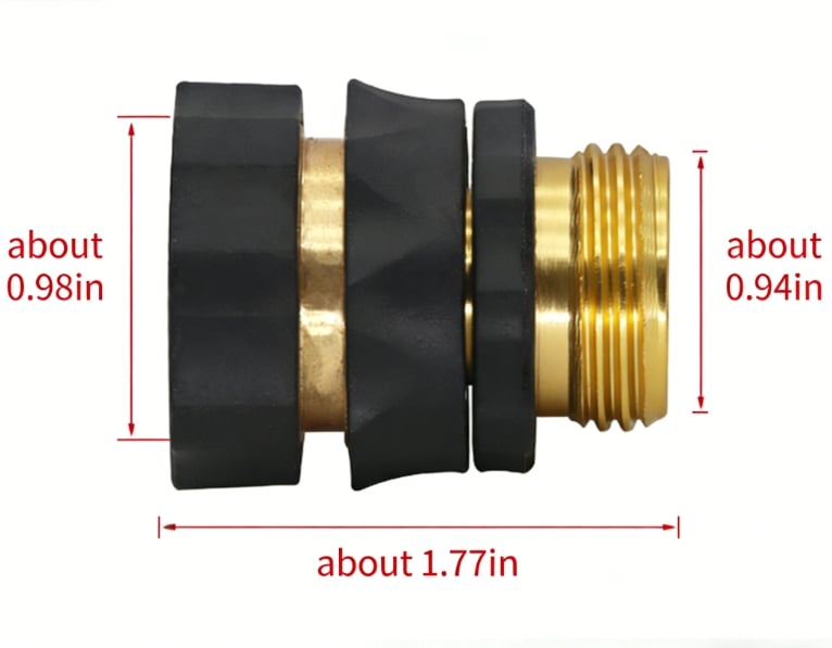 ✨LAST DAY 49% OFF - 🛠️3/4' Aluminum Alloy Garden Hose Quick Connector — Heavy-Duty Leak-Proof Quick Connect Fittings