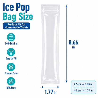 🍓 Pour, Freeze & Enjoy — Homemade Ice Pops Made Easy with Self-Sealing Bags! ❄️