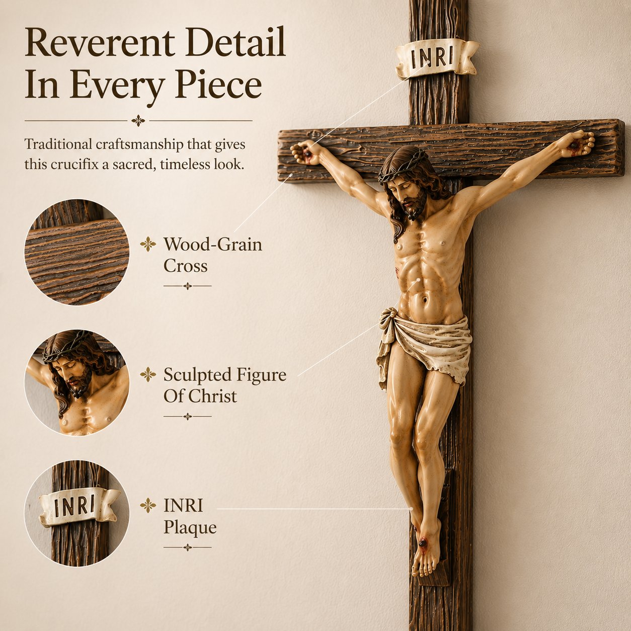 ✝️ Jesus Wall Crucifix For Prayer & Home Blessing