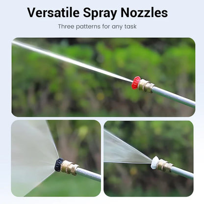 💦 Garden Hose Spray Wand – 3-Nozzle Water Sprayer for Car Washing, Patio & Garden