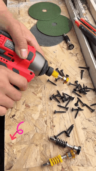 ⚡ 5-Pack Spring-Loaded Magnetic Screwdriver Bits | Quick-Release Positioning Drill Bits