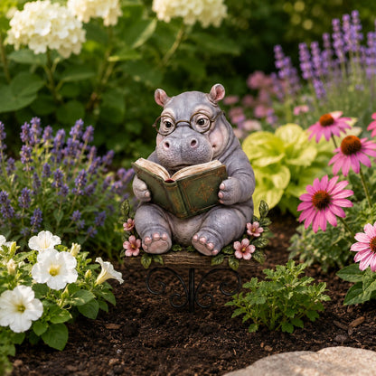 🎉😺🐶Animal Reading Garden Stake📖