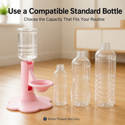 🎖️Gravity Cat Water Dispenser 🐱Cordless Raised Pet Water Bowl Anti-Spill ⚡No Electricity Needed