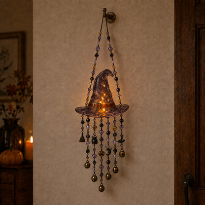 Lighted Halloween Beaded Wind Chime Collection – Glowing Hanging Décor
