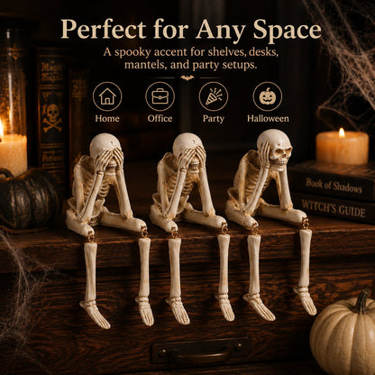 💀 See No Evil, Hear No Evil, Speak No Evil — Add a Bone-Chilling Twist to Halloween! 🎃