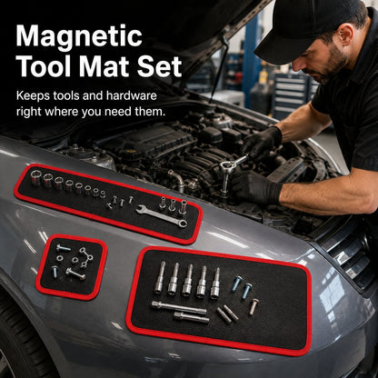 🧲 Magnetic Tool Mat Set – Non-Slip Pads for Auto Repair