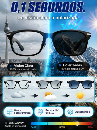Gafas inteligentes SL con zoom, cambio de color y traducción AI en tiempo real