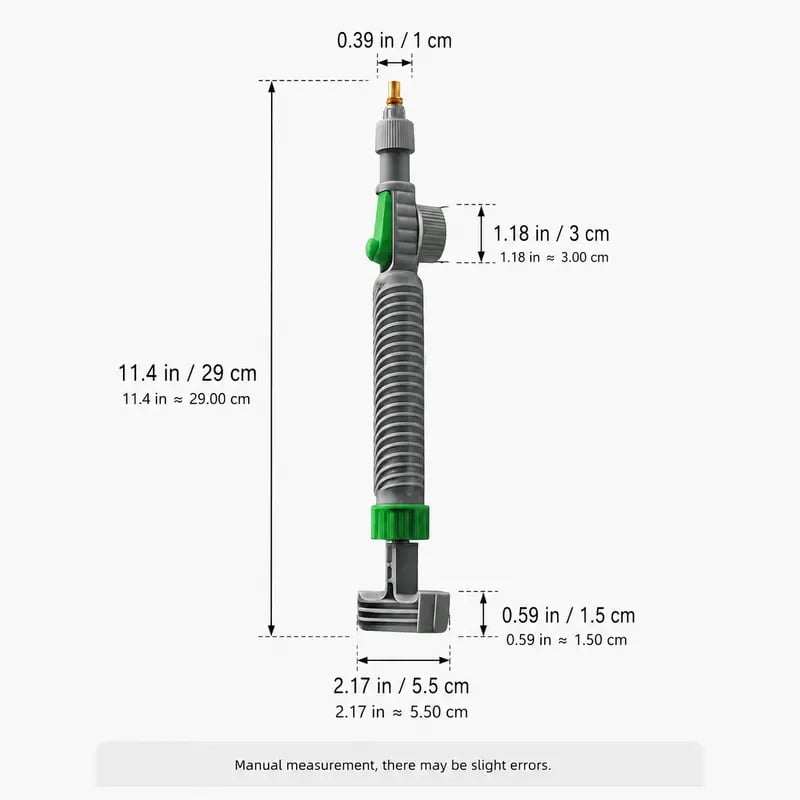 🌿 Bottle Mount Manual Sprayer Nozzle | Adjustable Brass Spray Head For Garden & Houseplant Care