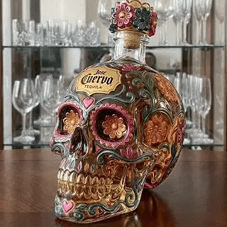 Jose Cuervo Day of the Dead Limited Edition Tequila Bottle