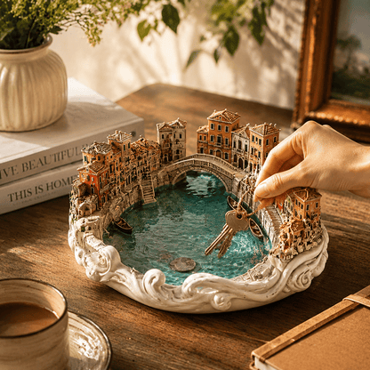 🛶✨ Bring the Romance of Venice to Your Entryway! Miniature Water City Catch-all Dish — 49% OFF Today