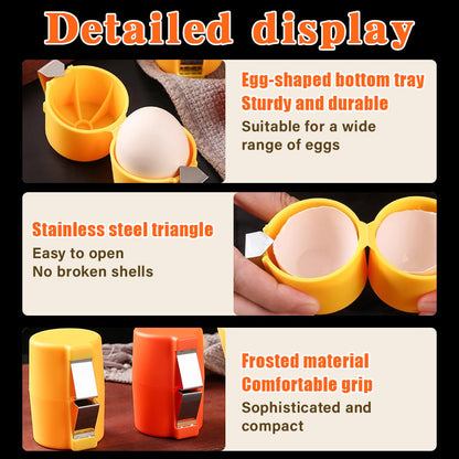 🔥 No Mess Easy Egg Opener — Crack Eggs Cleanly Every Time