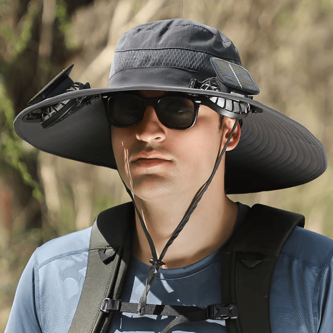 Ultralight Solar Fan Sun Hat – Lighter Than a Baseball! ⚾