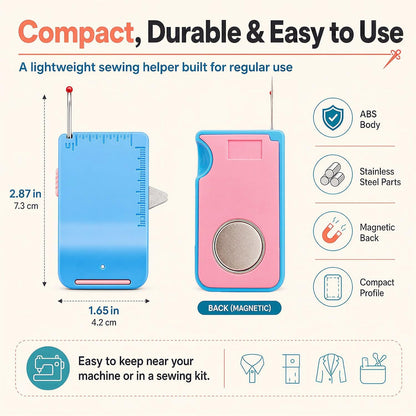🧵 3-in-1 Magnetic Sewing Helper | Magnetic Seam Guide