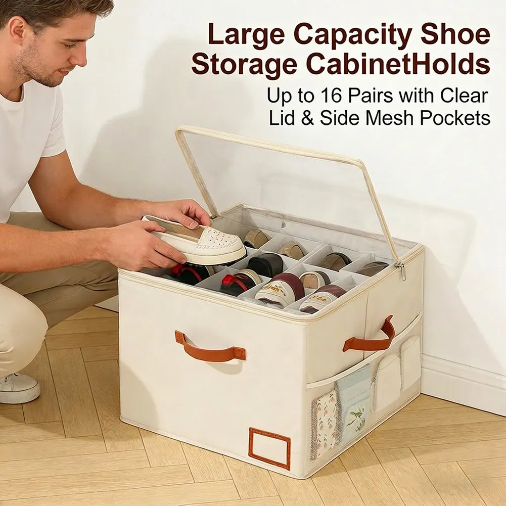 👟Large capacity shoe cabinet storage box