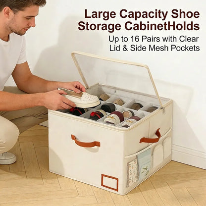 👟Large capacity shoe cabinet storage box