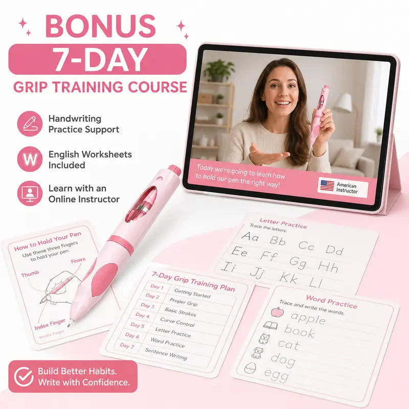 ✍️ Scientific 3-Finger Grip Trainer | Build Kids Good Handwriting Habits