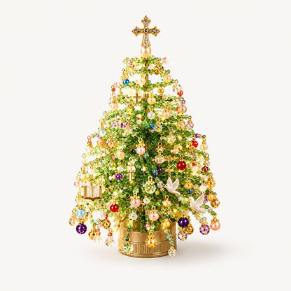🎄Mini Tabletop DIY Beaded Christmas Tree Craft Kit | Handmade Holiday Home Decor