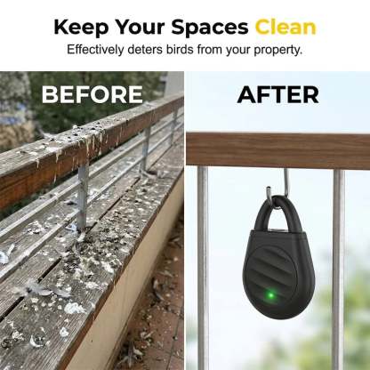 🔥Limited time offer Buy 3 get 2 free!🐦No more trouble from birds, beasts and locusts!Portable Ultrasonic Bird Repellent Keychain