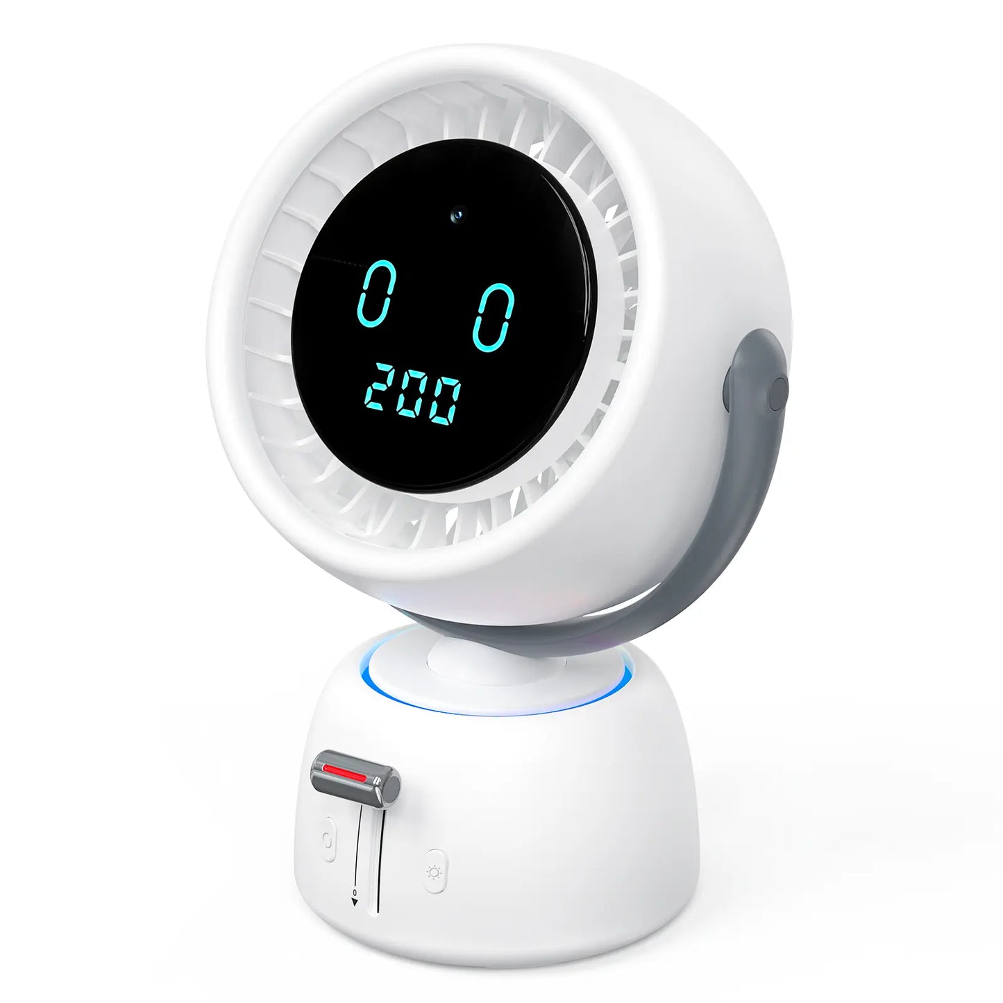 🤖 AI Human Tracking Smart Fan🎛️ Stepless Sliding Adjustment for Any Wind Speed
