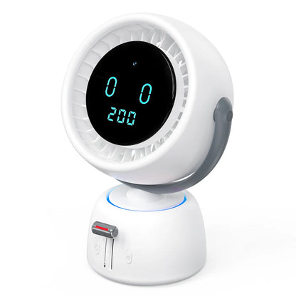 🤖 AI Human Tracking Smart Fan🎛️ Stepless Sliding Adjustment for Any Wind Speed
