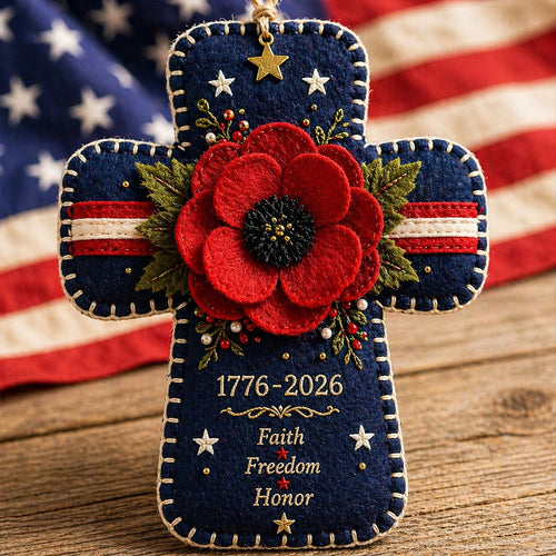 🎉DIY Patriotic flower Cross Ornament Kit