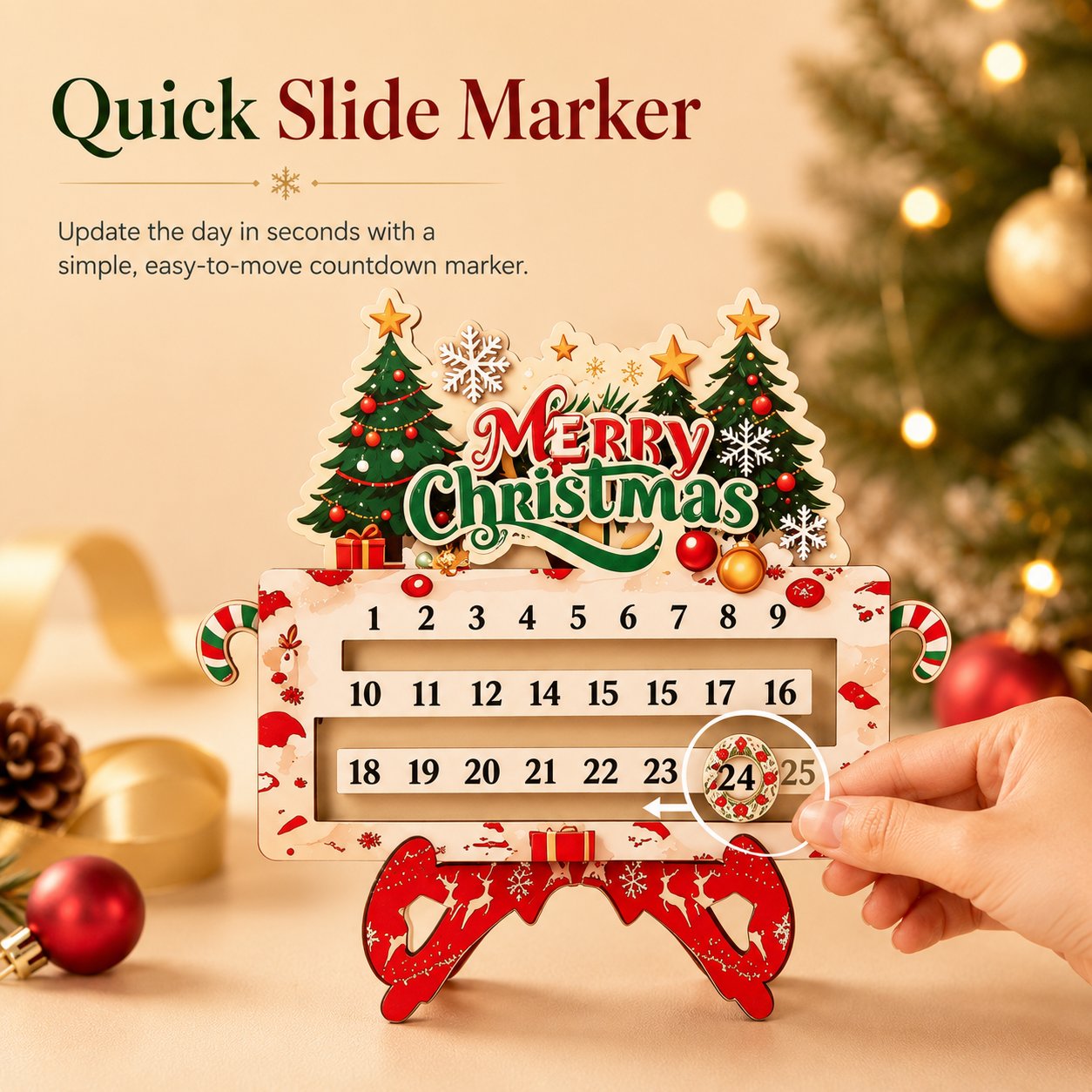 25-Day Christmas Countdown Ornament