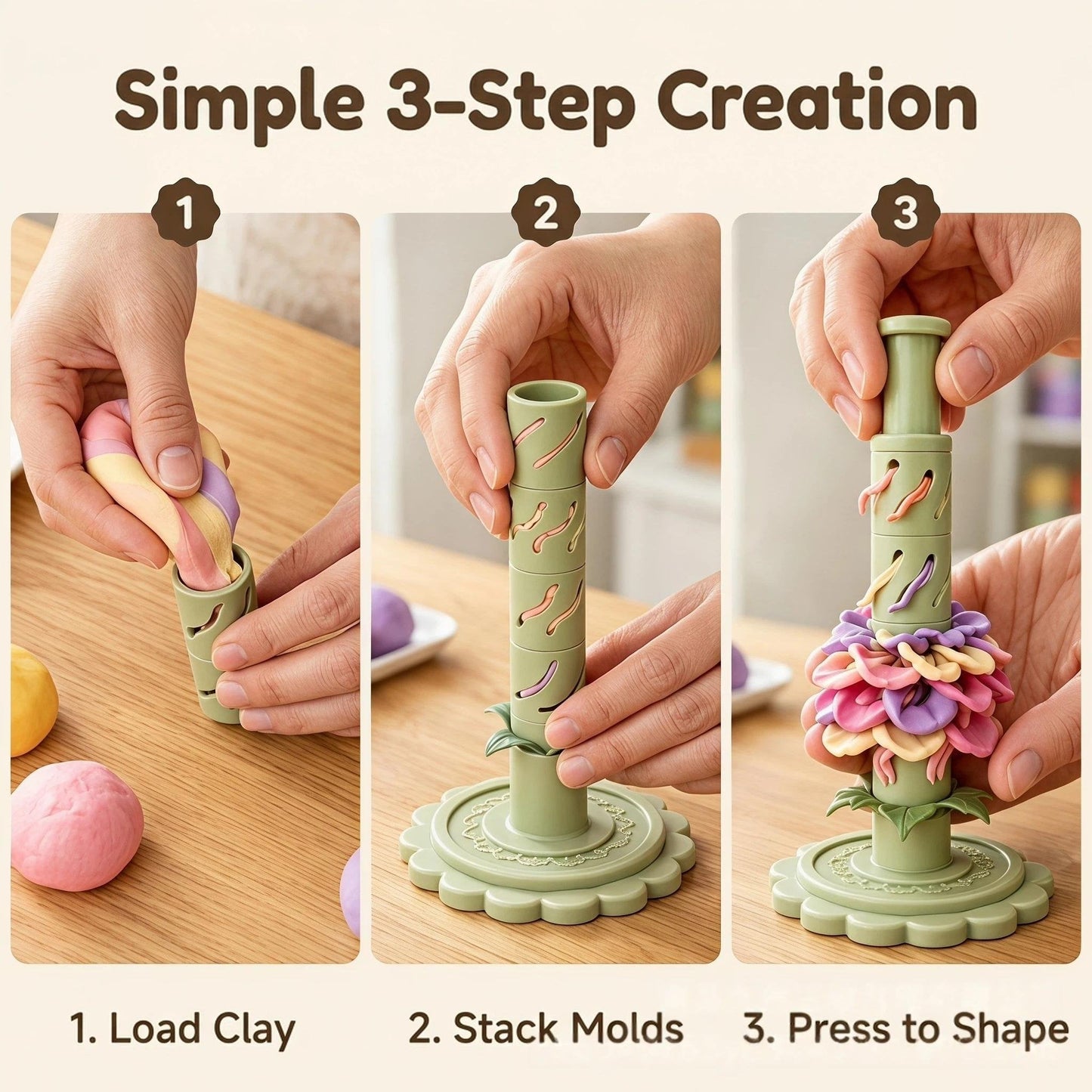 2026 Hot Sale🌸 Modular Clay Bloom Maker