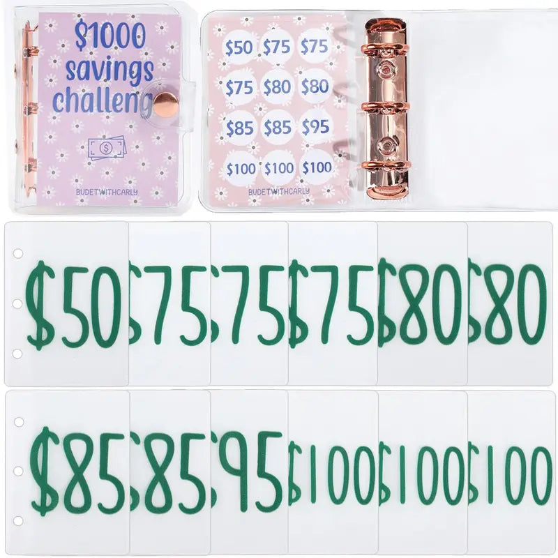 💰 Visual Savings Tracker | Achieve Your $1000 Saving Goal Easily ✅