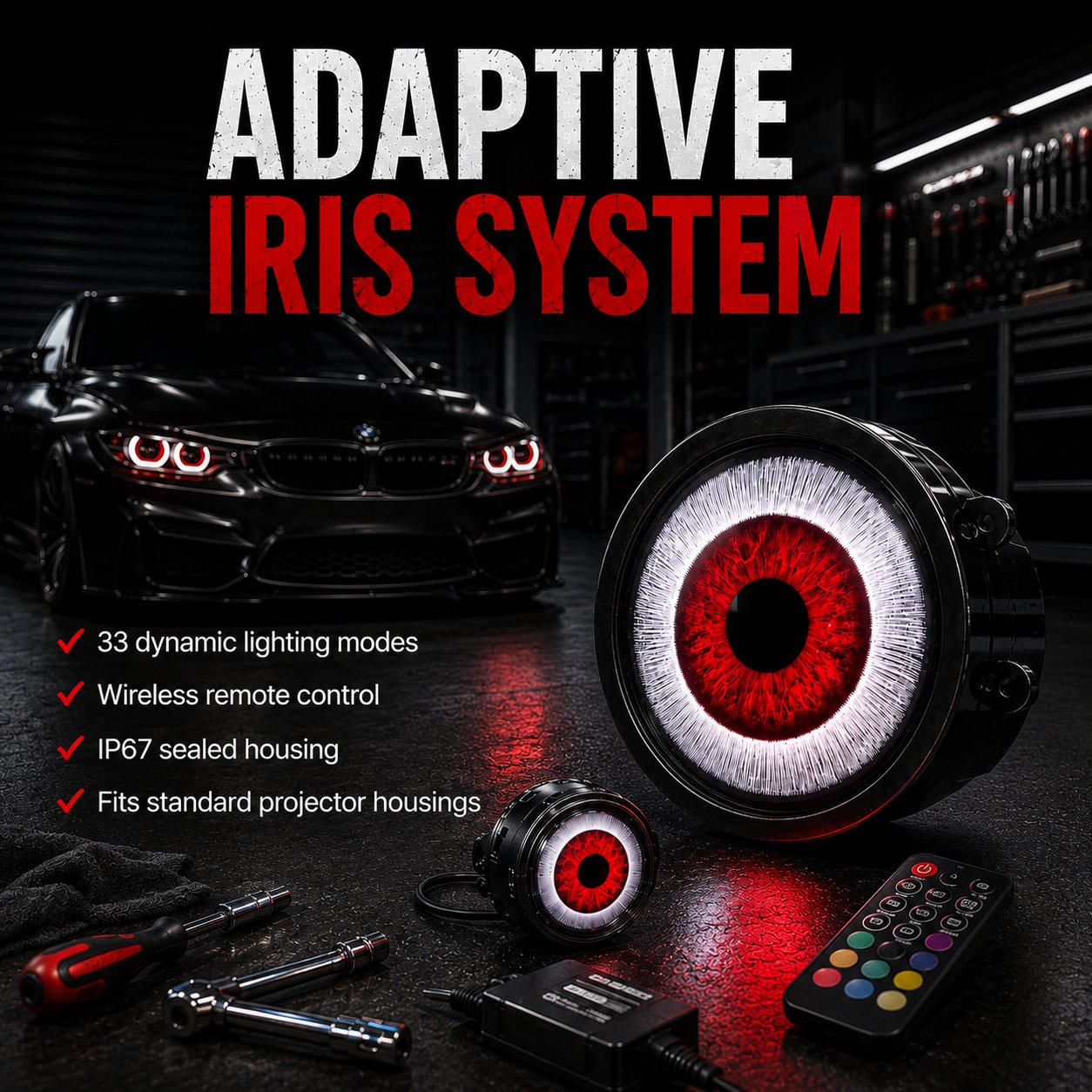 👀Demon-Eye LED Headlight Kit-2 pcs