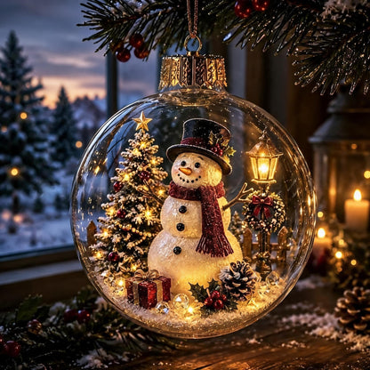 Glowing Christmas Diorama Ornament