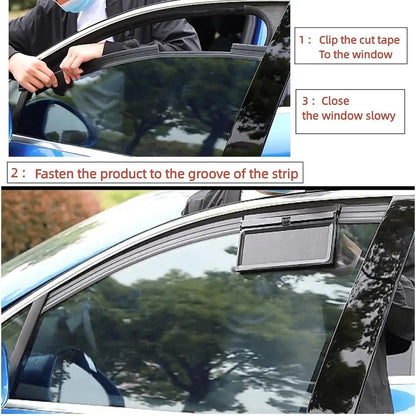 Dual Outlet Solar Car Vent Fan Auto Air Circulation Cooling Exhaust Fan For Vehicle