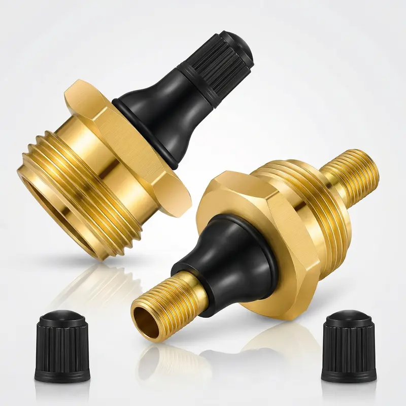 Brass RV Blow Out Plugs with Drain Valve