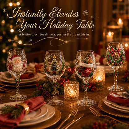 🎄🥂Christmas Wine Glass Collection Gift Box Set✨-Buy Two Get Free Shipping
