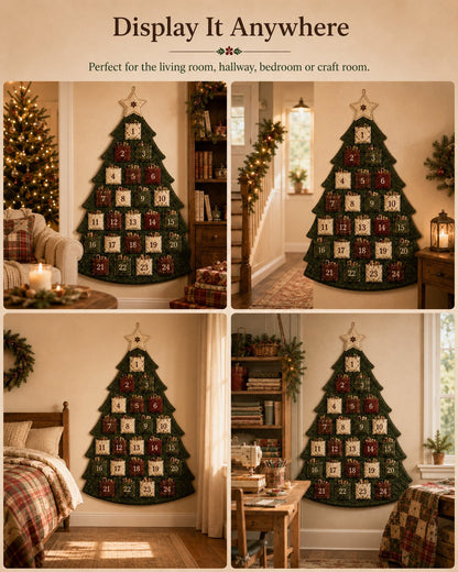 🔥HOT SALE 49% OFF - 🎄✨DIY 24-Pocket Fabric Christmas Advent Tree Kit(📦 Buy 2 Free Shipping)