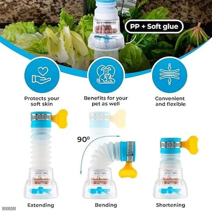 Rotatable Water Saving Tap Extender with Mineral Filter