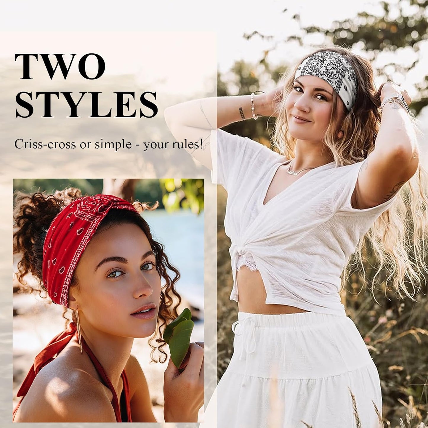 Womens Styling Retro Printed Headband - 🔥As low as $6.2 per piece