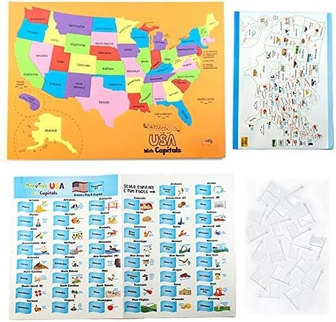 🔥49% OFF - 🌍 World Map & USA Map Puzzle Set