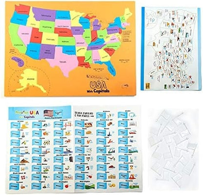 🔥49% OFF - 🌍 World Map & USA Map Puzzle Set