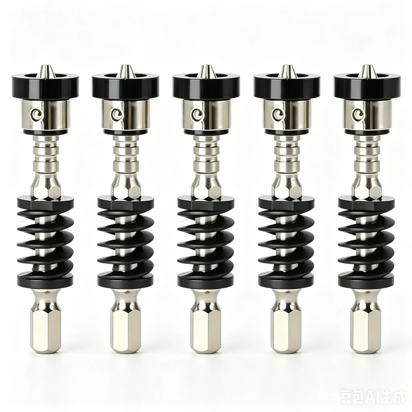 ⚡ 5-Pack Spring-Loaded Magnetic Screwdriver Bits | Quick-Release Positioning Drill Bits