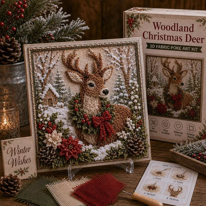 🎄🧵 Create Plush 3D Christmas Fabric Art | No-Needle Craft Kit