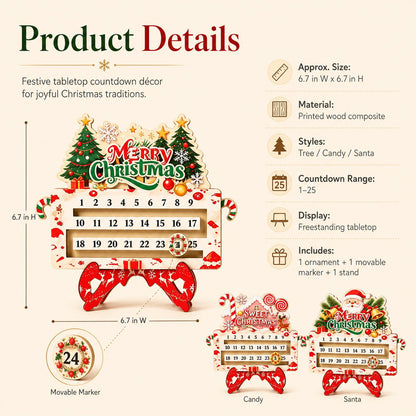 25-Day Christmas Countdown Ornament