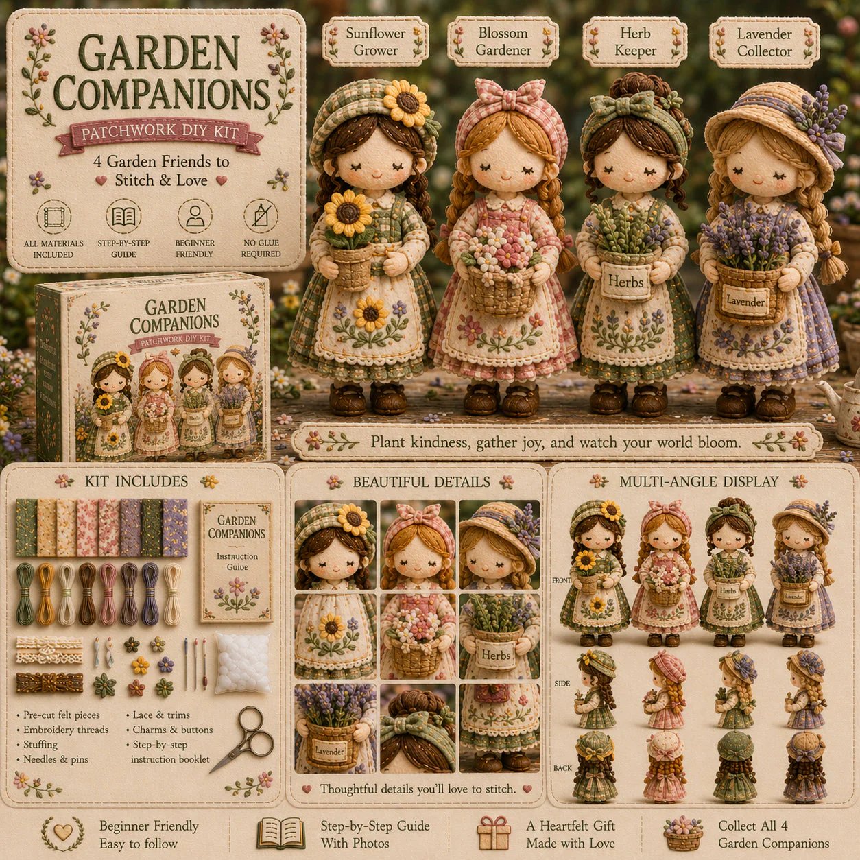 🧵 Tiny Worlds Collection – Patchwork DIY Kit Series