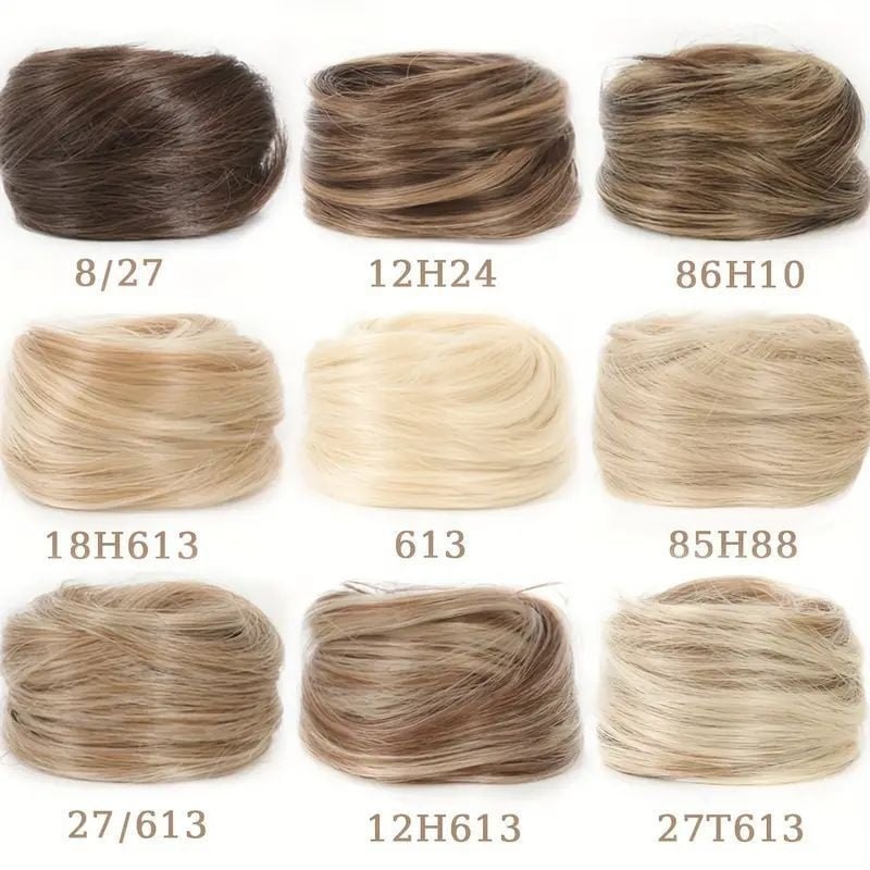 Cropped hair wig hair tie — —✨ Ideal for Everyday Wear, Scrunchie Base