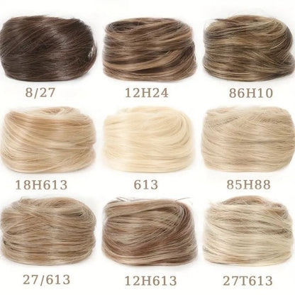 Cropped hair wig hair tie — —✨ Ideal for Everyday Wear, Scrunchie Base