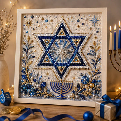 🎁DIY Hanukkah Pearl Art Kit ✨