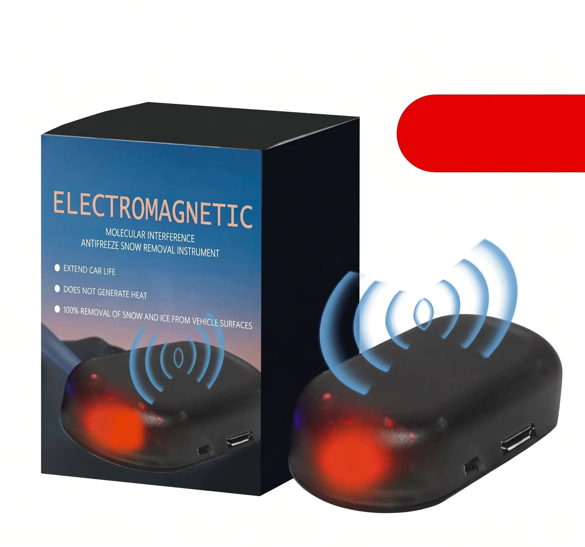 🚗Electromagnetic Snow Removal & 🛡️Anti-Freeze Device for Vehicles — Molecular Interference Technology